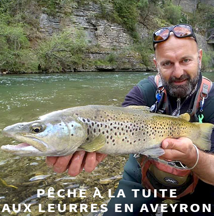 Pêche truite Aveyron au leurre